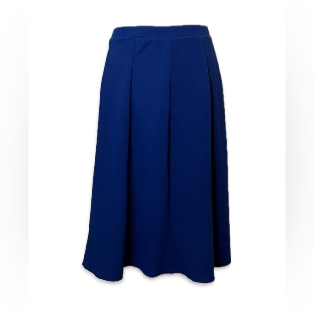 NY Collection A-Line Skirt in Royal Blue